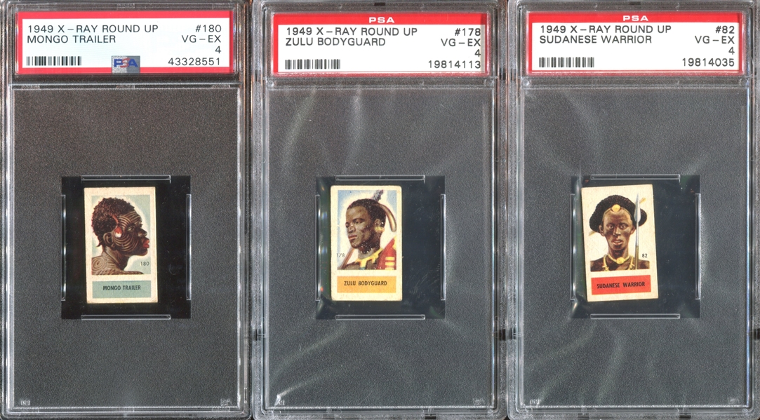 1949 Topps X-Ray Round-Up Lot of (11) PSA-Graded Cards