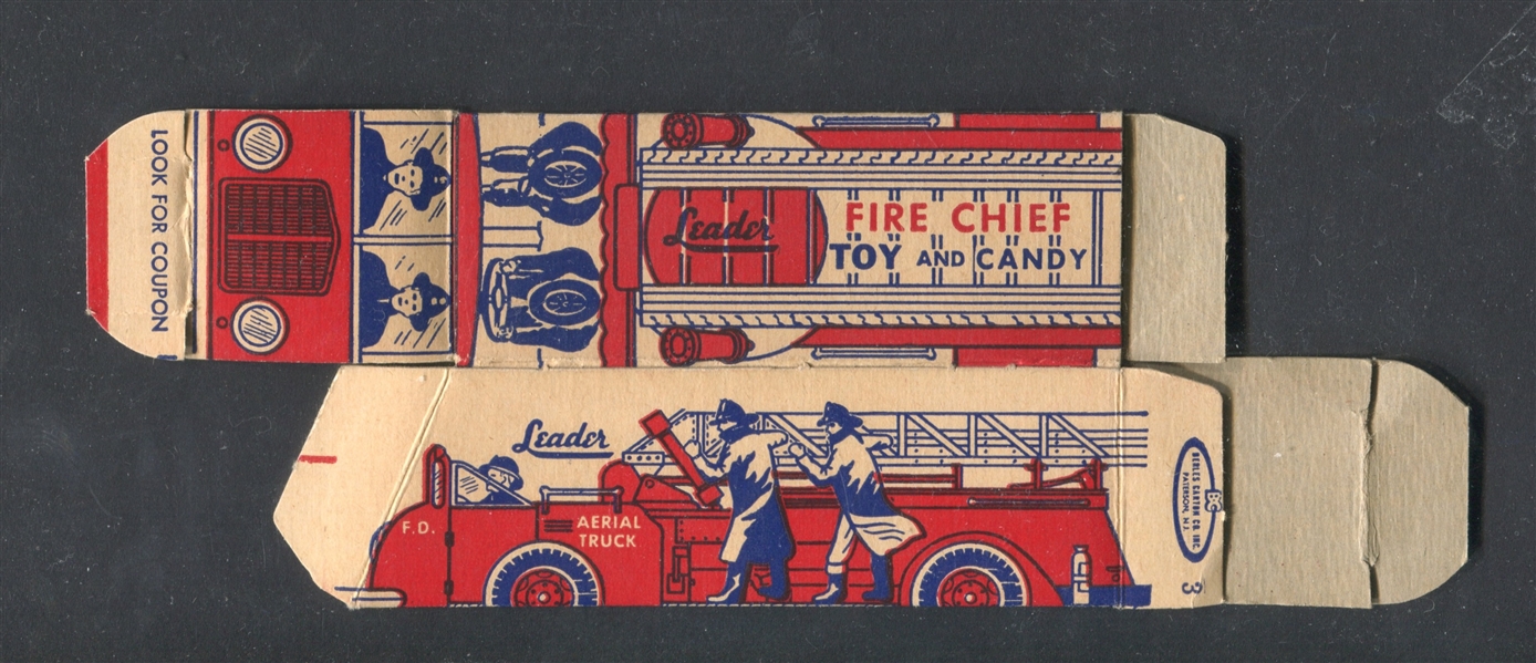 R-UNC Leader Novelty Fire Chief Candy Box Aerial Truck