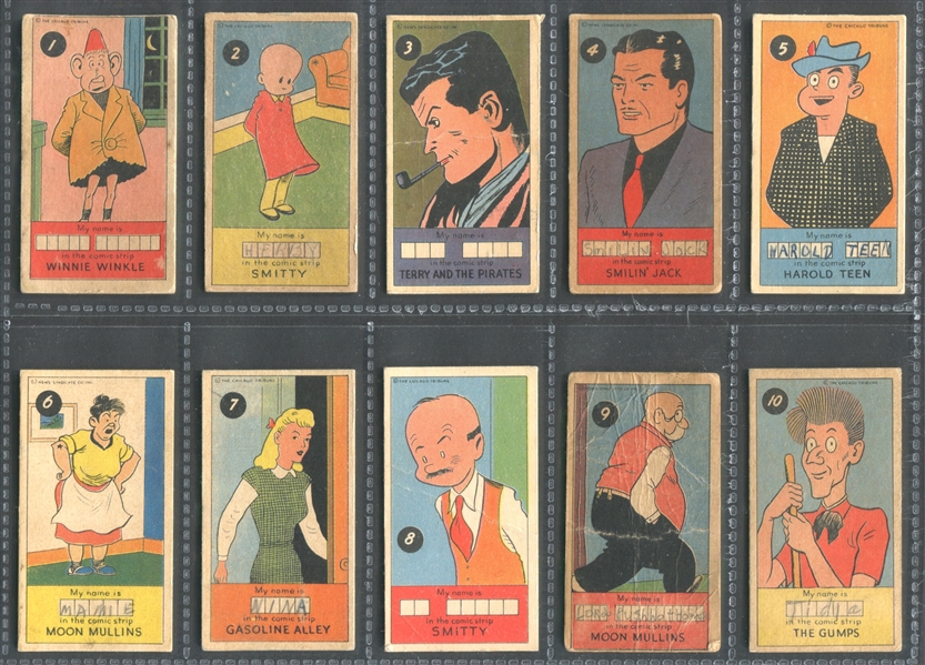 R757-1 James Welch Comic Character Cards Complete Set of (50) Cards