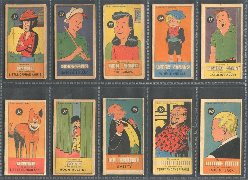 R757-1 James Welch Comic Character Cards Complete Set of (50) Cards