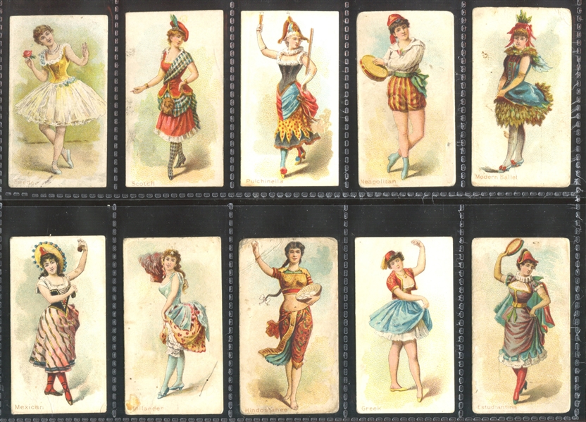 N186 Kimball Dancing Women Lot of (17) Cards