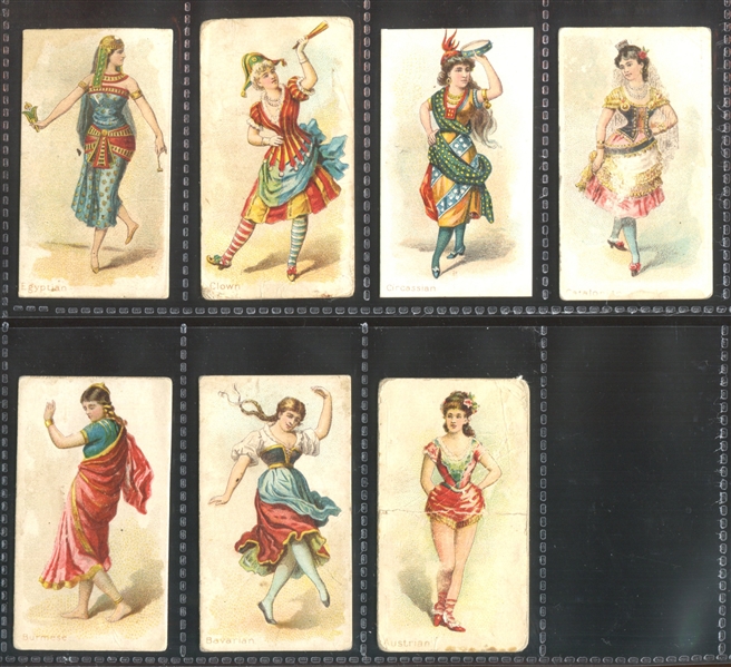 N186 Kimball Dancing Women Lot of (17) Cards