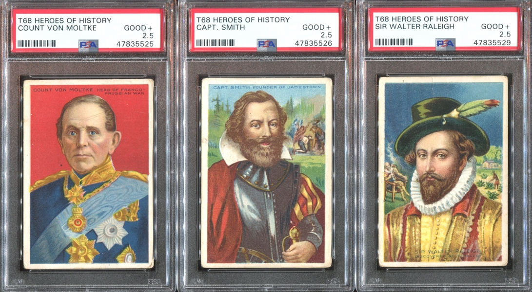 T68 Royal Bengals Heroes of History Lot of (29) PSA-Graded Cards