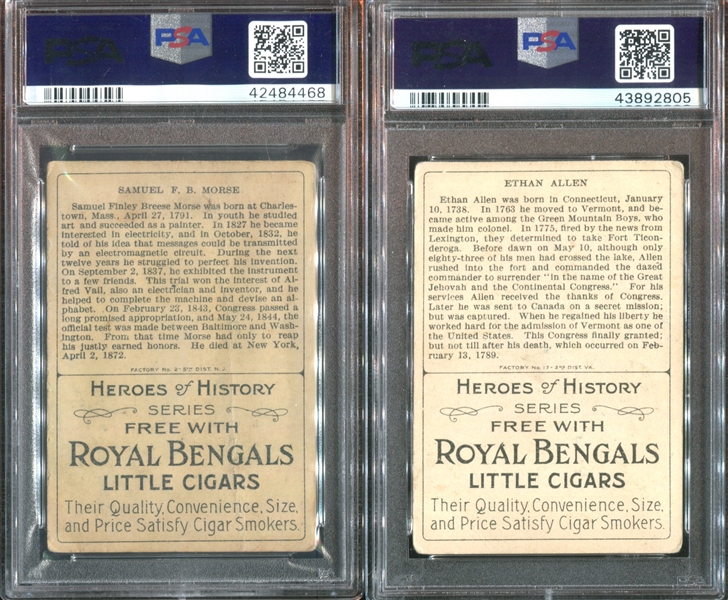 T68 Royal Bengals Heroes of History Lot of (29) PSA-Graded Cards