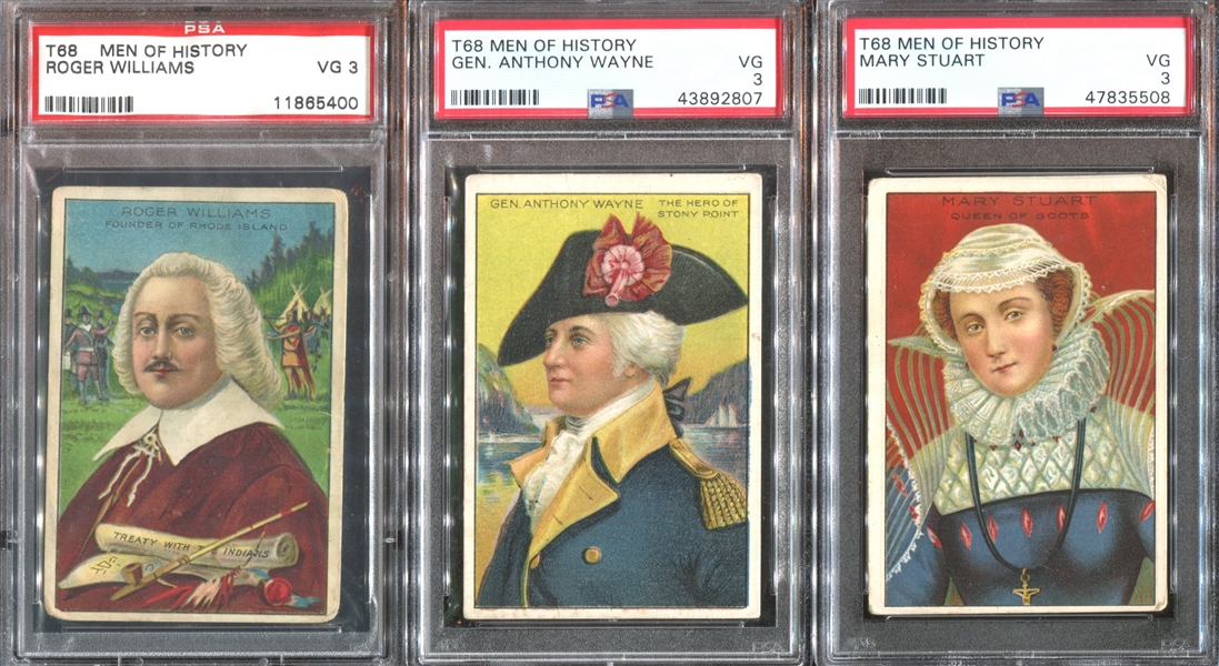 T68 Royal Bengals Men of History Lot of (29) PSA-Graded Cards