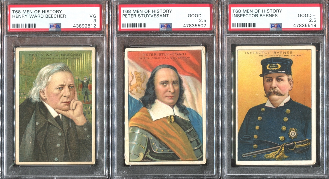 T68 Royal Bengals Men of History Lot of (29) PSA-Graded Cards