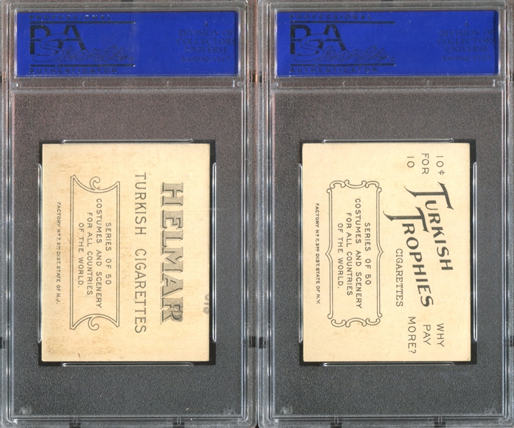 T52 Costumes & Scenery Pair of High Grade PSA-Graded Cards