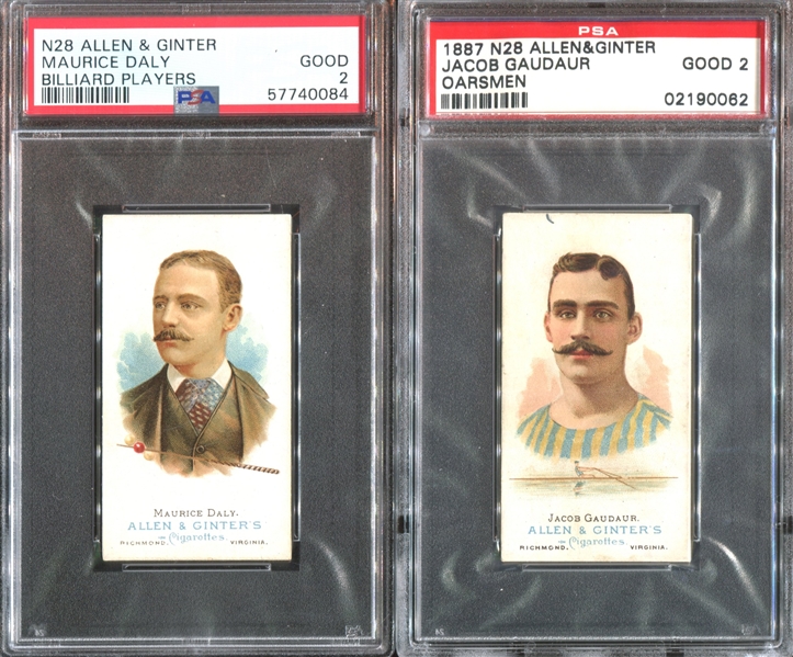 N28 Allen & Ginter World's Champions Lot of (4) PSA-Graded Cards