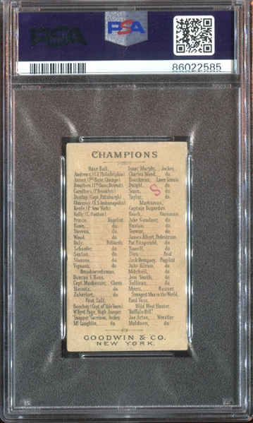 N162 Goodwin Champions Isaac Murphy (Jockey) PSA Authentic