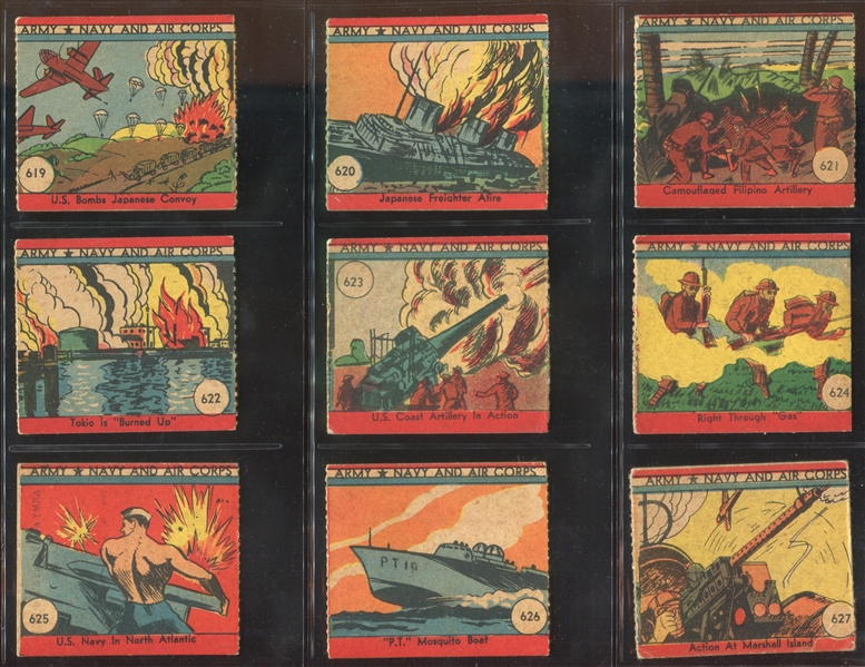 R18 W.S.N.Y. Army, Navy Air Force Complete Set of (48) Cards