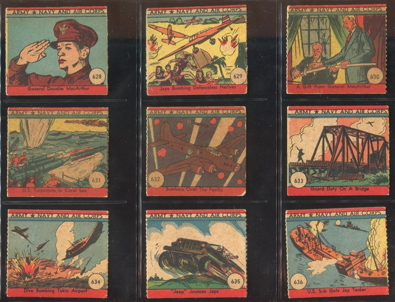 R18 W.S.N.Y. Army, Navy Air Force Complete Set of (48) Cards