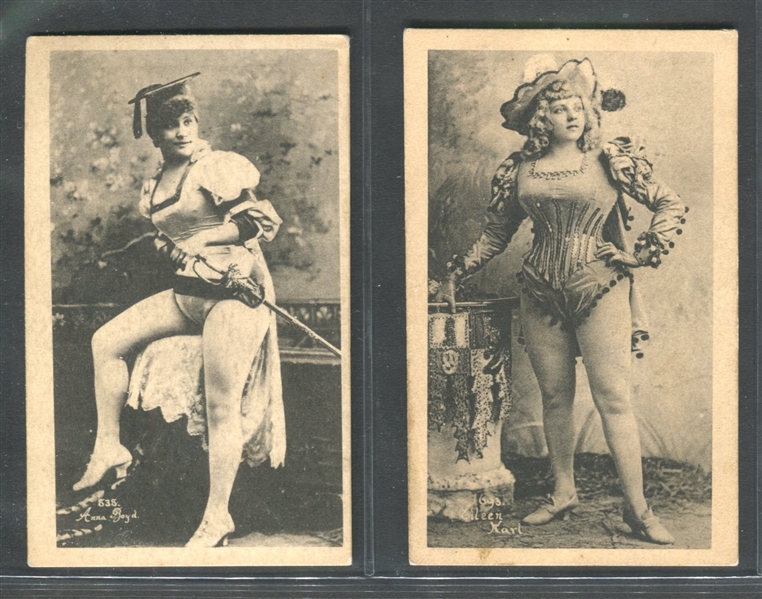 N456-2 Moore & Calvi Girls Lot of (2) Cards