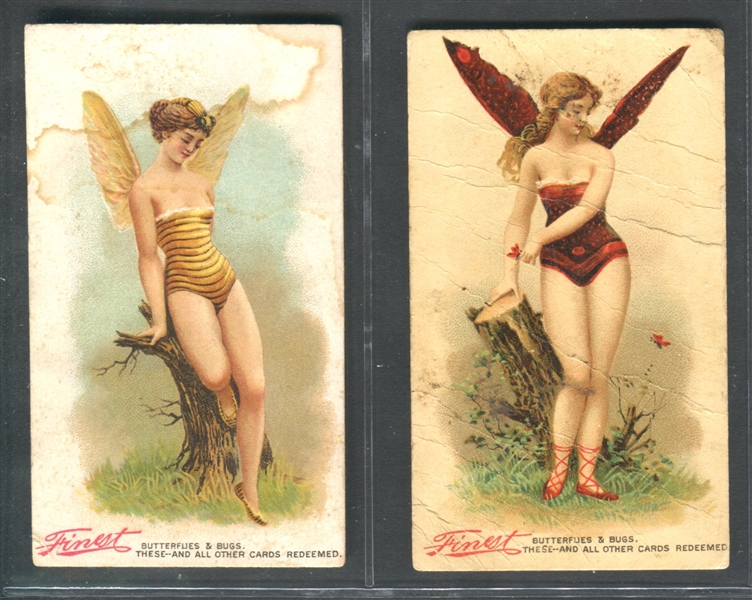 N282 Buchner Butterflies Lot of (2) Type Cards