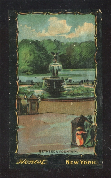 N137 Duke Honest Long Cut Transparencies Bethesda Fountain Type Card