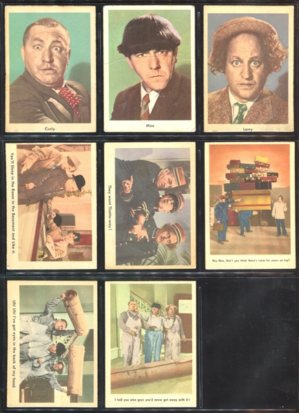 1959 Fleer Three Stooges Near Complete Set of (90/96) Cards