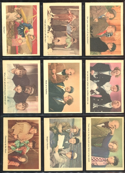 1959 Fleer Three Stooges Near Complete Set of (90/96) Cards