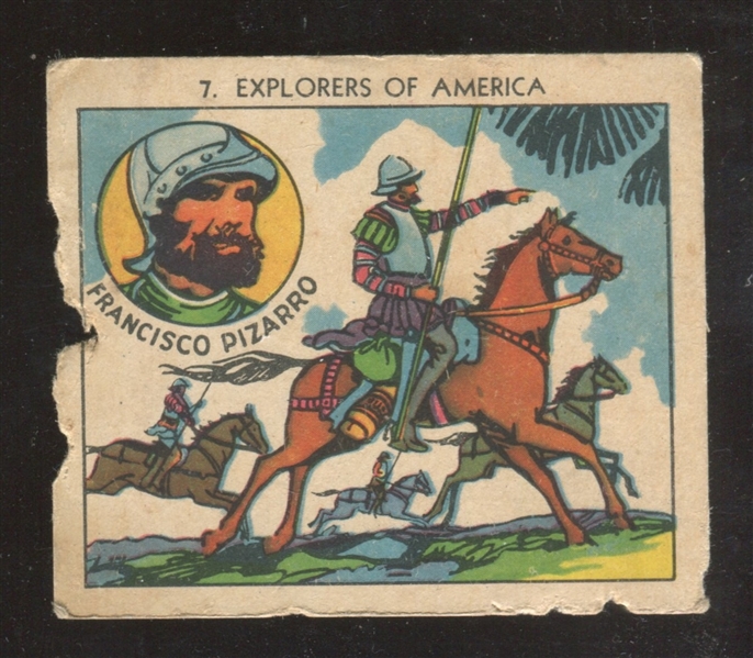 F284-1 Loose-Wiles Explorers of America #7 Francisco Pizarro