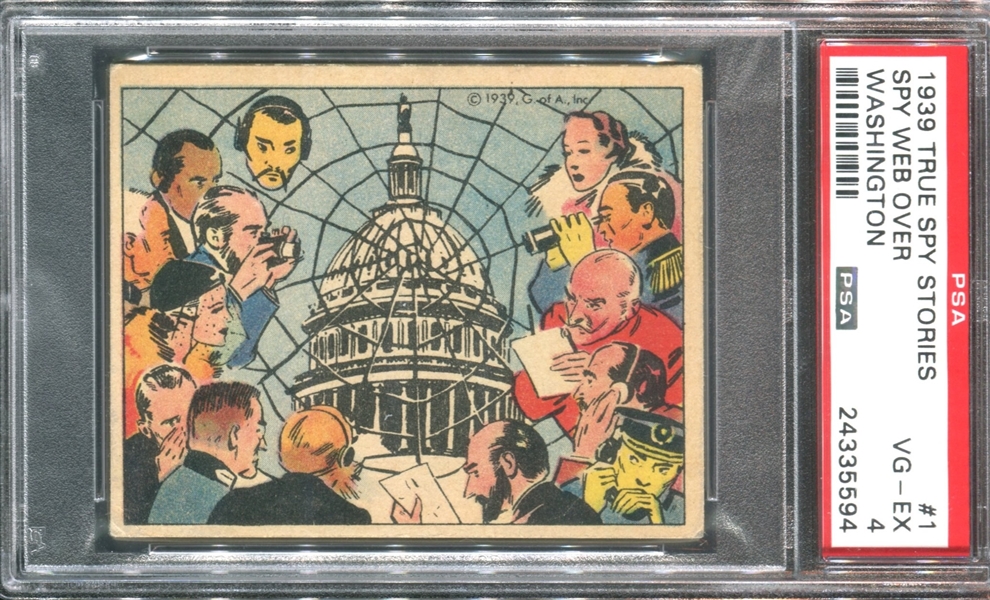 R156 Gumakers True Spy Stories #1 Spy Web Over Washington PSA4 VG-EX