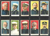 E2 Lauer & Suter Navy Officers Complete Set of (24) With (2) Jefferson Burdick Backs