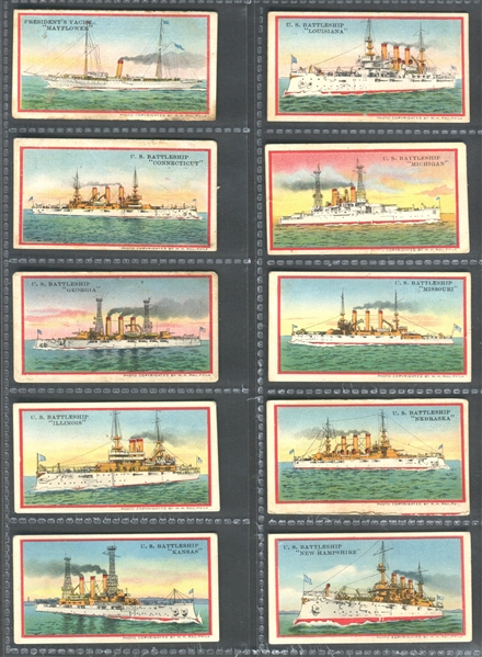 E3 American Caramel Battleships Near Set (18/21) Cards