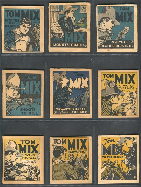 R151 National Chicle Tom Mix Booklets Lot of (27) With (5) High Series Subjects