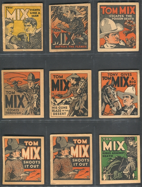 R151 National Chicle Tom Mix Booklets Lot of (27) With (5) High Series Subjects