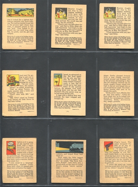 R25 Goudey Thrilling Stories Lot of (18) Booklets