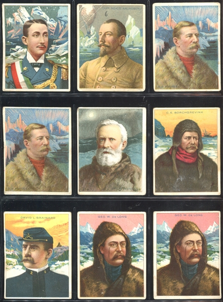 T118 Hassan World's Greatest Explorers Near Set of (23/25) Cards Plus (6) Back Variations