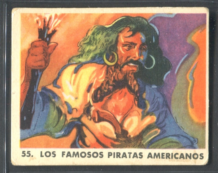 R109 Spanish Boblero Gum Pirates Lot of (10) Different Cards