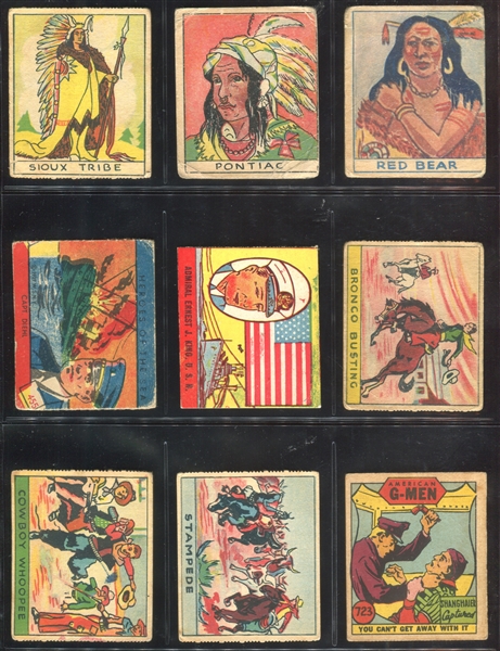 Mixed R Strip Cards From 1930's and 1940's Lot of (23) Cards