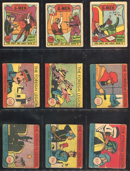 Mixed R Strip Cards From 1930's and 1940's Lot of (23) Cards