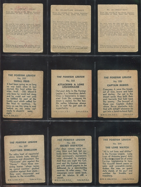 Mixed R Strip Cards From 1930's and 1940's Lot of (23) Cards