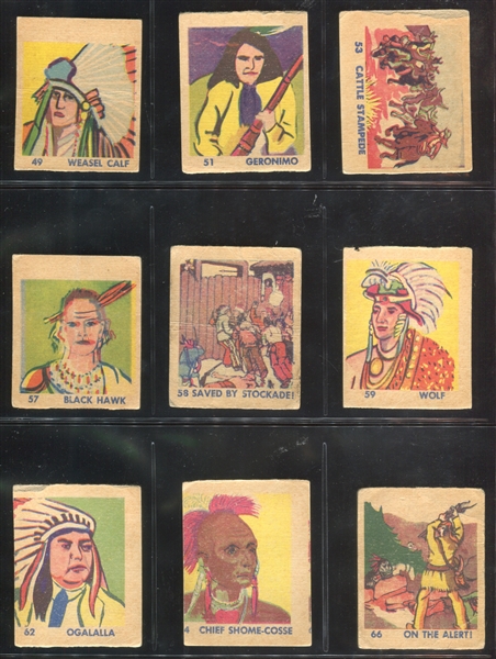 R185 Series of 48 Indians and Western Lot of (21) Cards