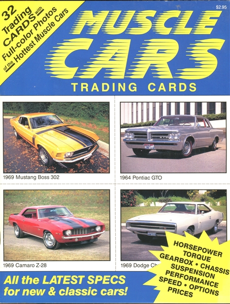 1989 Checkerboard (USA) Muscle Cars Complete set of (32) In Uncut Book Form