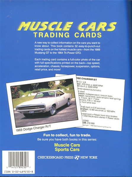 1989 Checkerboard (USA) Muscle Cars Complete set of (32) In Uncut Book Form