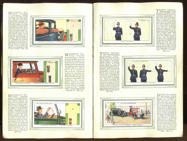 1936 Wills (UK) Safety First Complete set of (50) Cards With Album