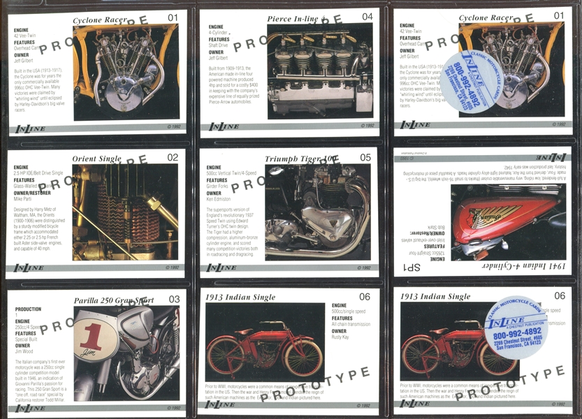 1993 Inline (USA) Classic Motorcycle Cards Complete set of (56) With Extras