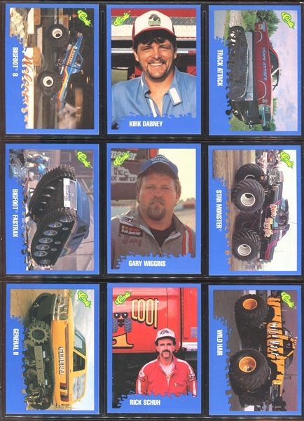 1990 Classic (USA) Monster Trucks Complete Set of (125) Cards Plus Wrapper