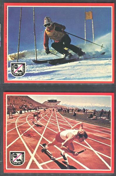 1975 ABC/Topps (USA) Wide World of Sports Complete Set of (24) Plus Wrapper