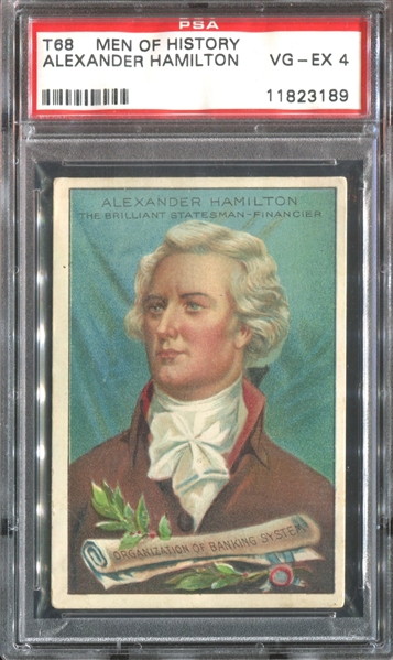 T68 Royal Bengals Men of History Alexander Hamilton PSA4 VG-EX