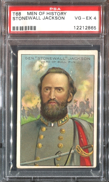 T68 Royal Bengals Heroes of History Stonewall Jackson PSA4 VG-EX