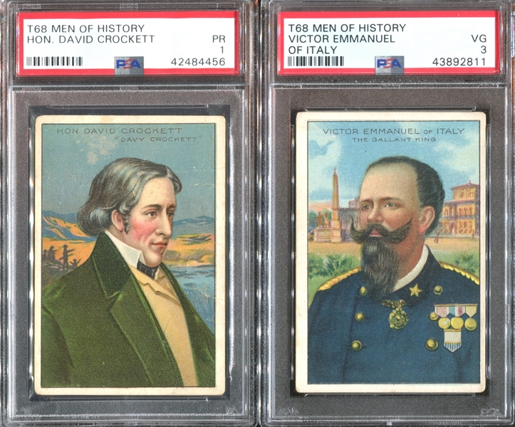 T68 Pan Handle Men of History Lot of (7) PSA-Graded Cards