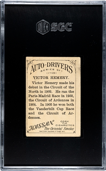 T36 Mecca Auto Drivers Victor Hemery SGC2 Good