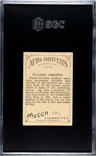 T36 Mecca Auto Drivers Walter Christie SGC3.5 VG+