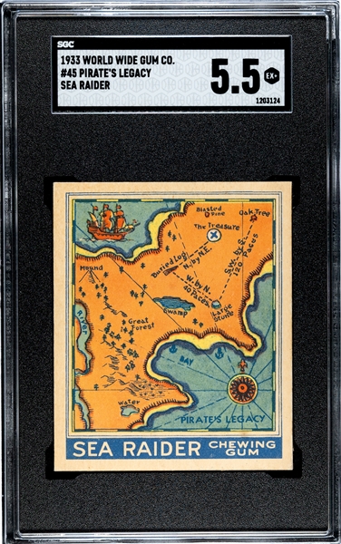 R124 World Wide Gum Sea Raiders #45 Pirate's Legacy SGC5.5 EX+