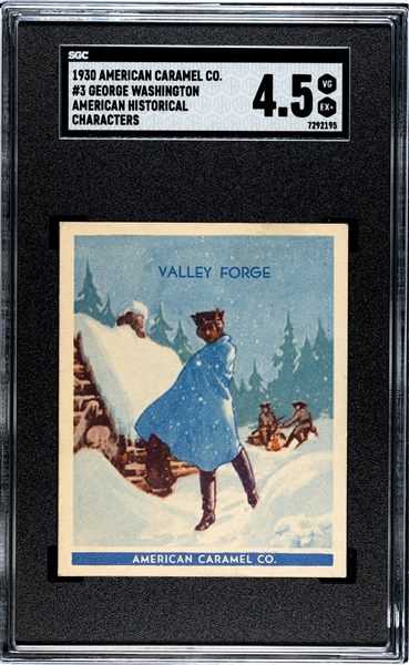 R14 American Caramel Historical Characters #3 Valley Forge SGC4.5 VGEX+