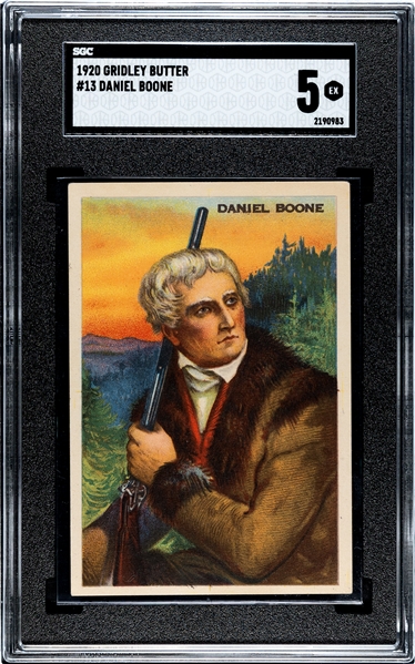 F130 Grildey Butter Heroes of History Daniel Boone SGC5 EX