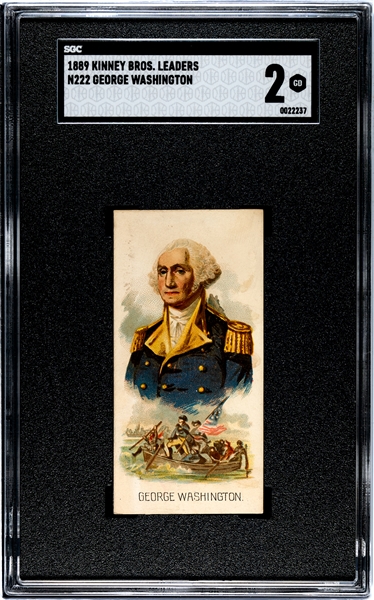 N222 Kinney Leaders George Washington (Narrow Version) SGC2 Good