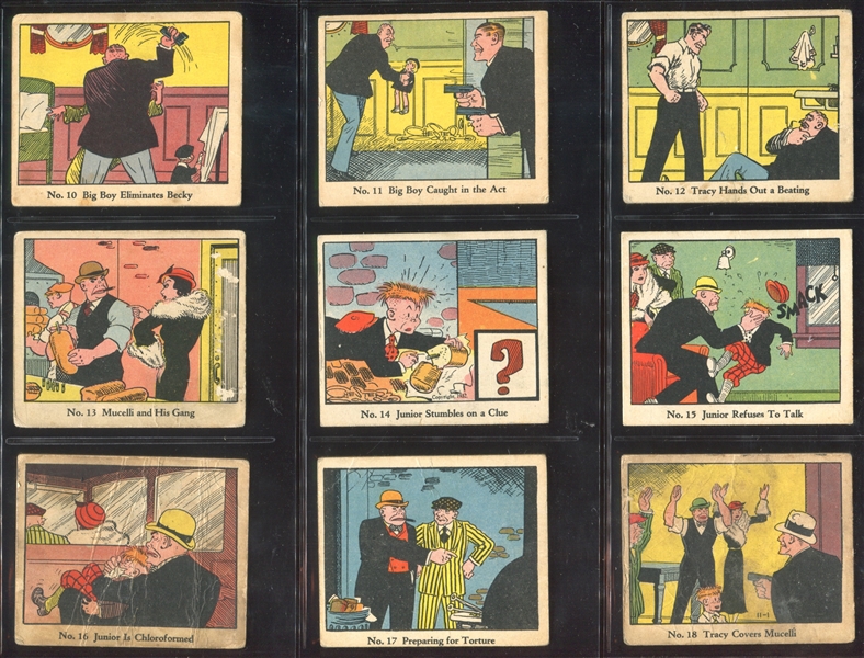 R41 Walter Johnson Candy Dick Tracy Complete Set of (144) Cards