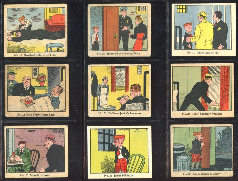 R41 Walter Johnson Candy Dick Tracy Complete Set of (144) Cards